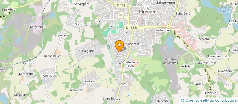 localisation de l'entreprise P&ST à PLOEMEUR