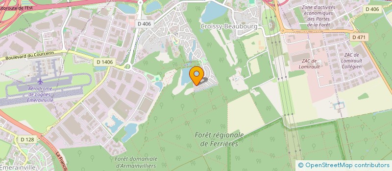 localisation de l'entreprise P&T  CROISSY-BEAUBOURG