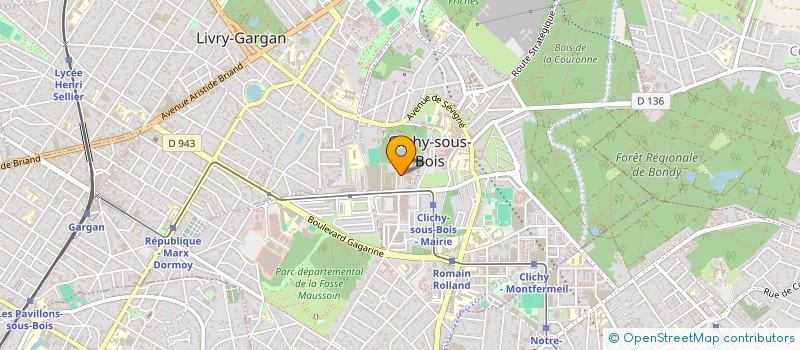 localisation de l'entreprise P T ENTERPRISE à CLICHY-SOUS-BOIS