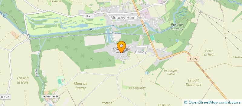 localisation de l'entreprise P.T.N.  BRAISNES-SUR-ARONDE