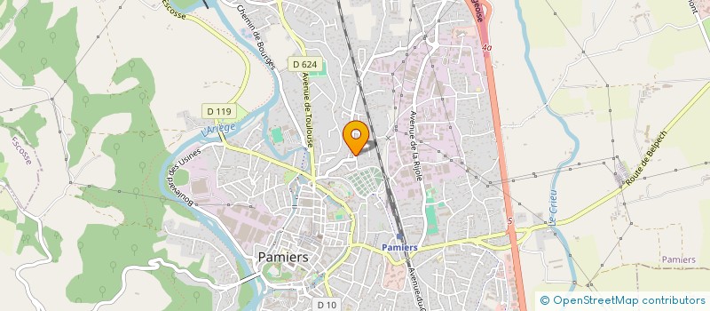 localisation de l'entreprise P.T.S à PAMIERS