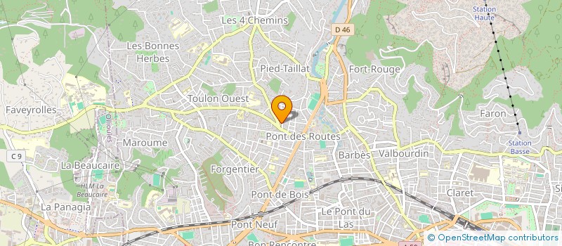 localisation de l'entreprise P'TIT COUP D'POUCE  TOULON