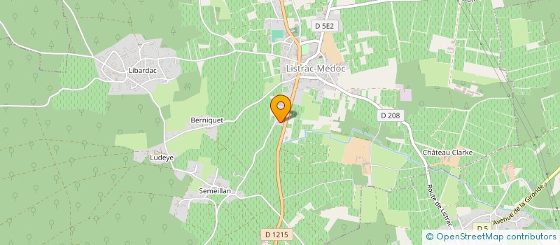 localisation de l'entreprise P'TIT MARCHE  LISTRAC-MEDOC