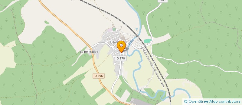 localisation de l'entreprise P'TITE ASSOC' DES ECOLES BAYELLOISES  BAYEL