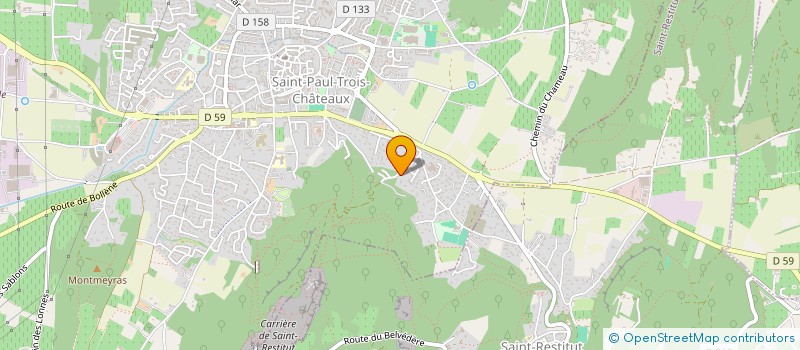 localisation de l'entreprise P'TITE CONFIDENCE  SAINT-PAUL-TROIS-CHATEAUX