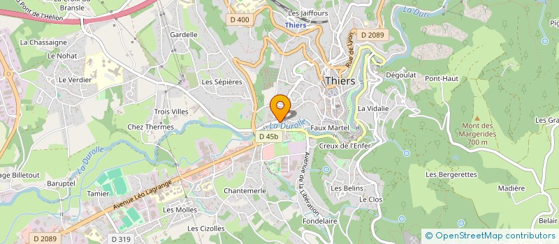 localisation de l'entreprise P TITE GOURMANDISE  THIERS