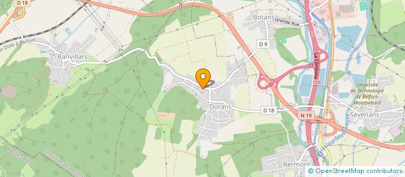 localisation de l'entreprise P'TITS COUPS DEUX MAINS à DORANS
