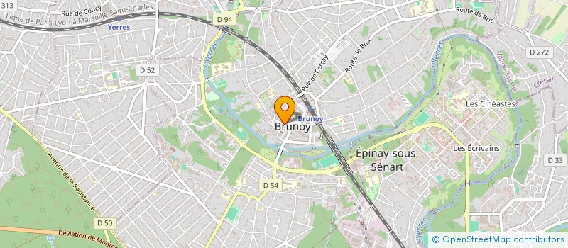 localisation de l'entreprise P'TITS CURIEUX à BRUNOY