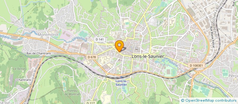 localisation de l'entreprise P'TITS PETONS à LONS-LE-SAUNIER