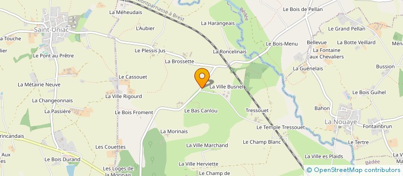 localisation de l'entreprise P'TITS PETONS ET COMPAGNIE  IFFENDIC