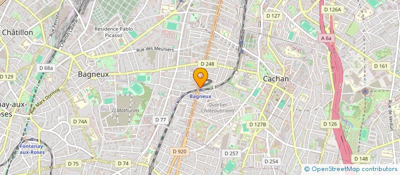 localisation de l'entreprise P TRAVAUX à CACHAN