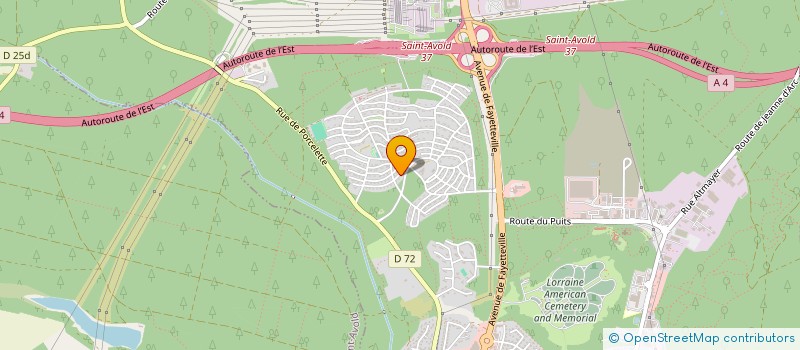 localisation de l'entreprise P-U ACADEMY  SAINT-AVOLD