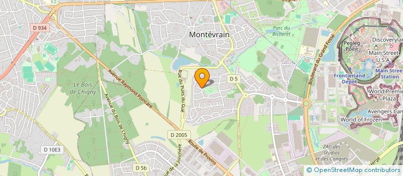 localisation de l'entreprise P U L S A  GYM  MONTEVRAIN