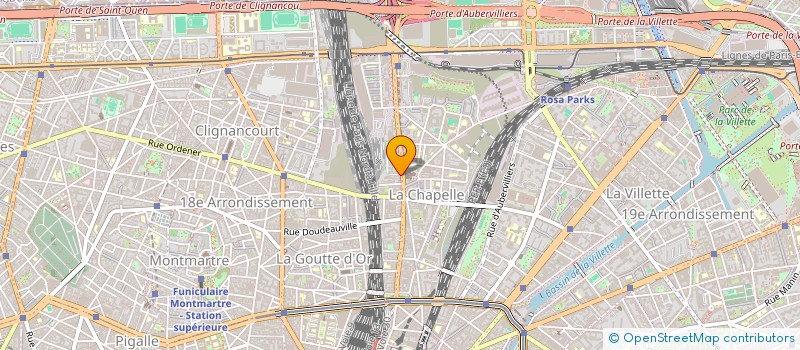 localisation de l'entreprise P.V.A.  PARIS