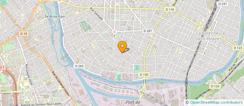 localisation de l'entreprise P.V.B.C. à SAINT-MAUR-DES-FOSSES