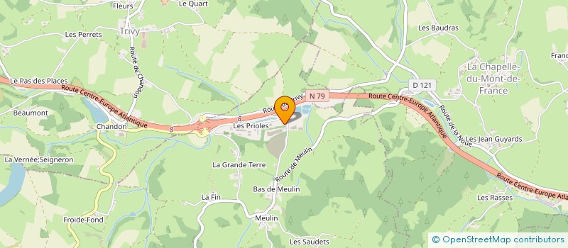 localisation de l'entreprise P.V.F. à DOMPIERRE-LES-ORMES