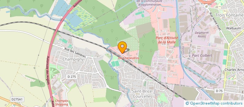 localisation de l'entreprise P.V.F  SAINT-BRICE-COURCELLES