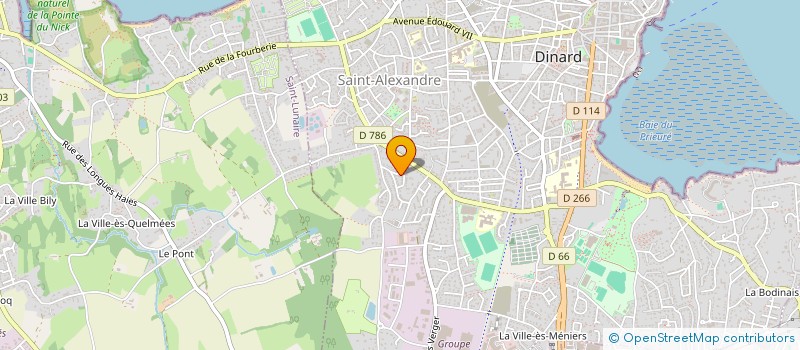 localisation de l'entreprise P.V.R.BOIS  DINARD