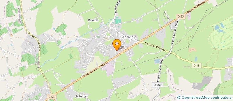 localisation de l'entreprise P.W.D.  LENTIGNY