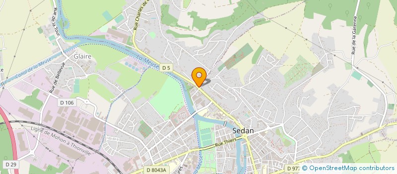 localisation de l'entreprise P. WARSMANN ET FILS  SEDAN