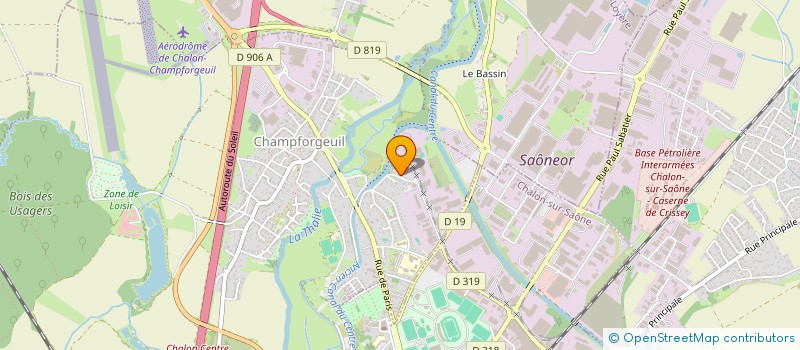 localisation de l'entreprise P.Y.C. DEMENAGEMENTS  CHAMPFORGEUIL