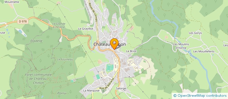 localisation de l'entreprise P&Z OPTIQUE à CHATEAU-CHINON (VILLE)