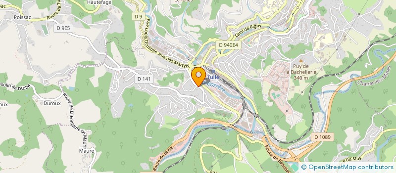 localisation de l'entreprise P2 EDITIONS  TULLE