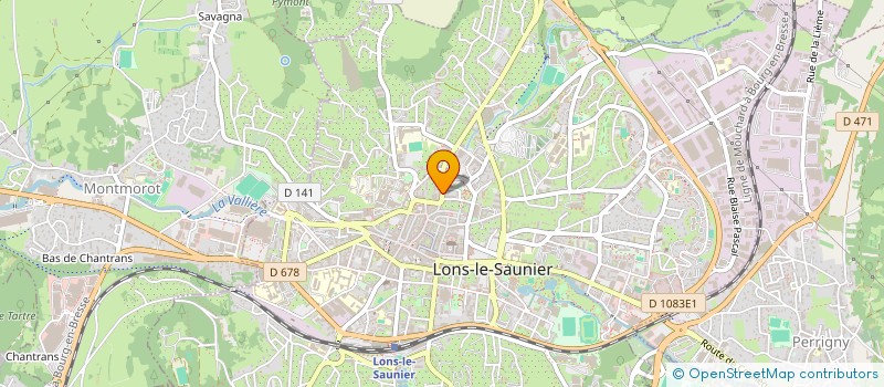localisation de l'entreprise P2 PATRIMOINE à LONS-LE-SAUNIER
