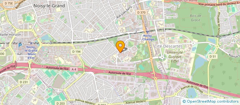localisation de l'entreprise P20 SUPERMARCHE  NOISY-LE-GRAND