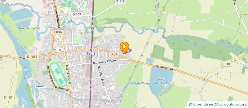 localisation de l'entreprise P2A 42  FEURS