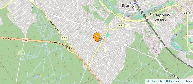 localisation de l'entreprise P2A  BRUNOY