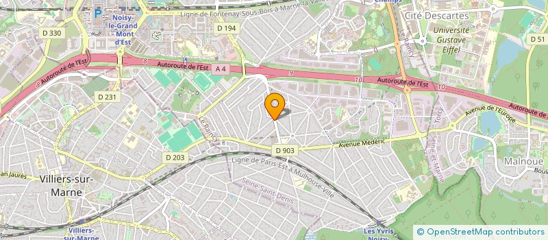 localisation de l'entreprise P2A HOLDING  NOISY-LE-GRAND