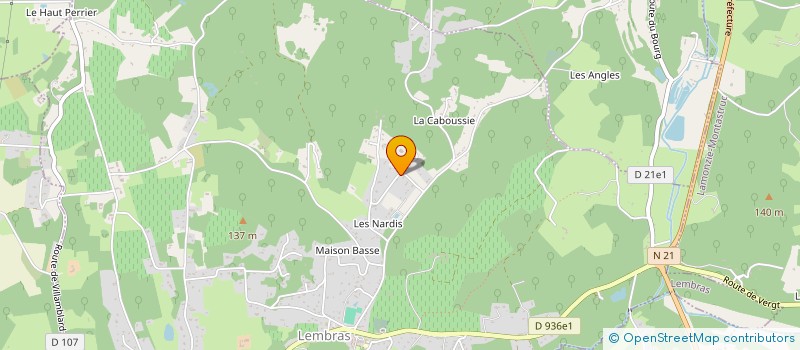 localisation de l'entreprise P2A SERRURERIE  LEMBRAS