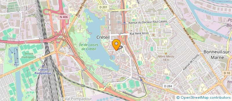 localisation de l'entreprise P2AC BREGEAT à CRETEIL
