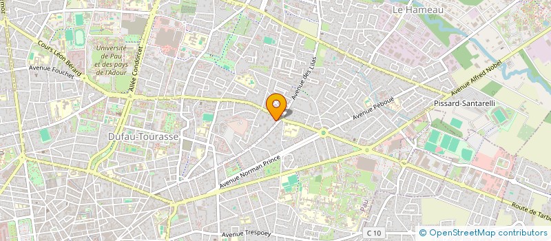 localisation de l'entreprise P2B à PAU