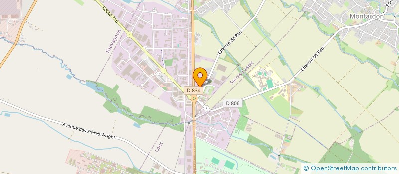 localisation de l'entreprise P2B  SERRES-CASTET