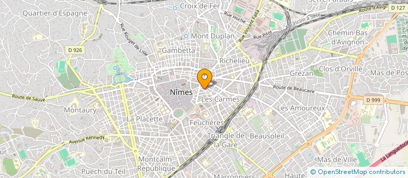 localisation de l'entreprise P2B  NIMES