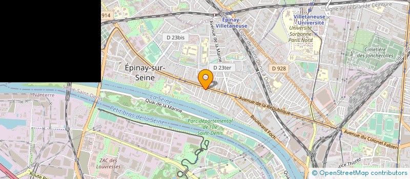 localisation de l'entreprise P2B à EPINAY-SUR-SEINE
