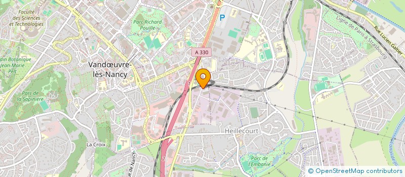 localisation de l'entreprise P2B EXCELLANTIA DEVELOPPEMENT  VANDUVRE-LES-NANCY