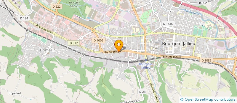 localisation de l'entreprise P2B - IMMO  DOMARIN