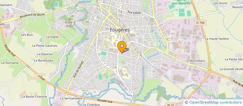 localisation de l'entreprise P2B IMMOBILIER  FOUGERES