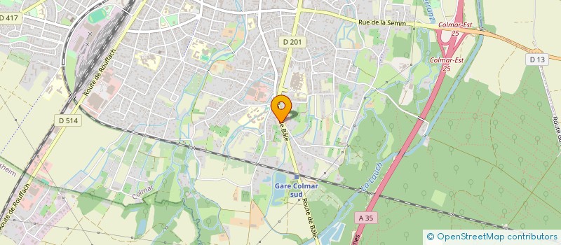 localisation de l'entreprise P2C  COLMAR