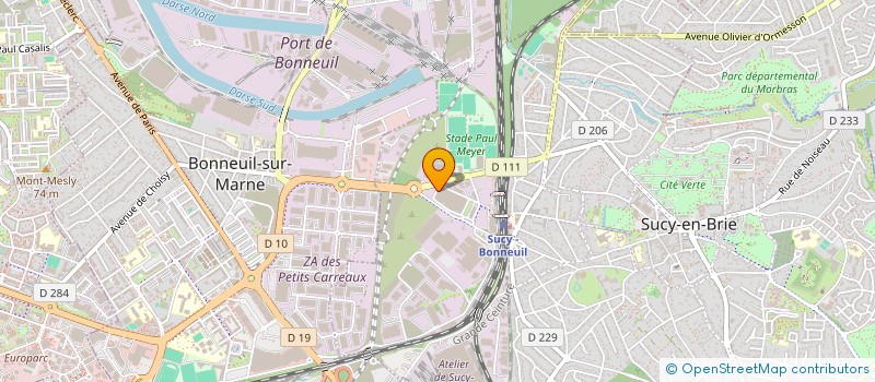localisation de l'entreprise P2C à SUCY-EN-BRIE