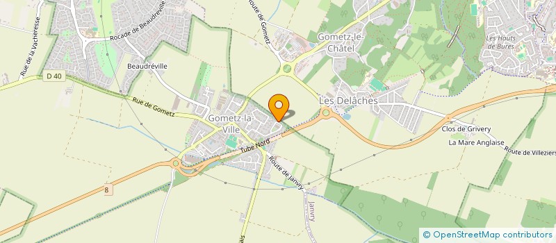 localisation de l'entreprise P2C SOLUTIONS  GOMETZ-LA-VILLE