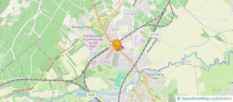 localisation de l'entreprise P2CO  CHAGNY