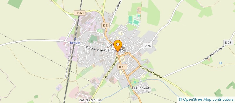 localisation de l'entreprise P2F à BOHAIN-EN-VERMANDOIS