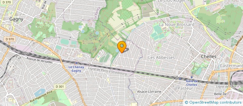localisation de l'entreprise P2F BATIMENT  GAGNY