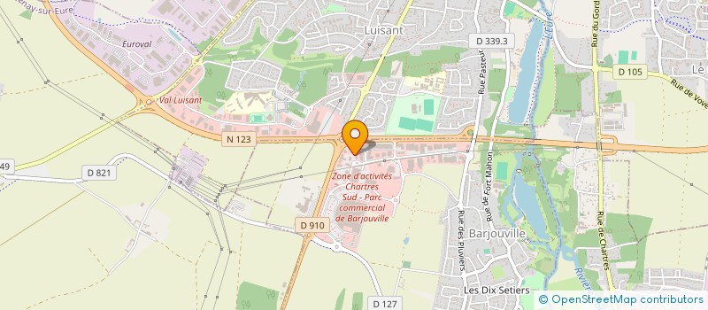 localisation de l'entreprise P2FB à BARJOUVILLE