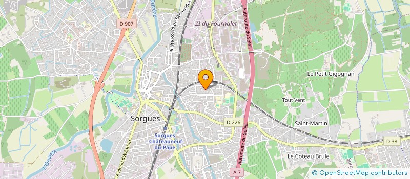 localisation de l'entreprise P2G  SORGUES