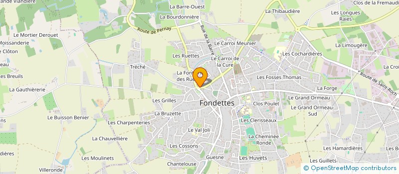 localisation de l'entreprise P2G à FONDETTES